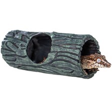 Magnetic Crested Gecko Hide - Resin Hollow Log Cave, Reptile Hide Cave, Repti...