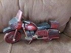 Handmade Wooden Toy Motorcycle Vietnam Harley Davidson Excellent Red — photo 1