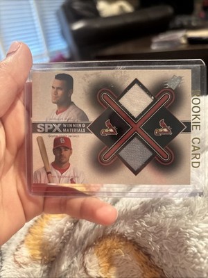 2001 SPx - Winning Materials Jersey Combo Albert Pujols, Jim Edmonds #AP-JE...