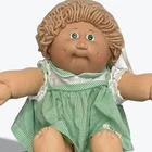 1982 Cabbage Patch Kid Doll Signed Green Gingham Dress Collectible Vintage Toy