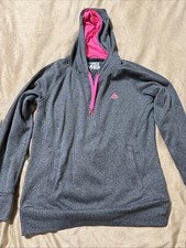 Adidas Women's ClimaWarm Gray and Pink Ultimate Hoodie