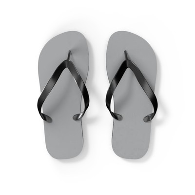 Gray Summer Sandals, Beach Shoes, Vacation Flip Flops, Pool Slides, Comfortable