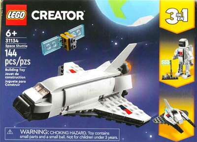 Lego,  Creator NEW! 31134, Space Shuttle  Age 6 up, 144 pcs, 3 in 1
