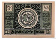 1921 Germany Monschau Notgeld 50 Pfennig Note (1038)