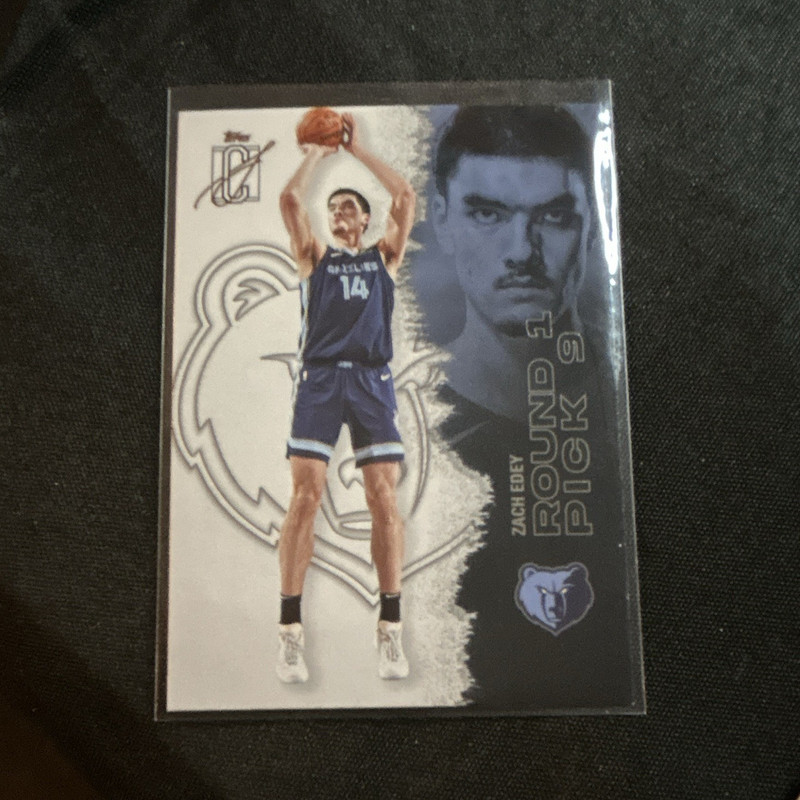 Topps Signature Class Zach Edey Memphis Grizzlies Rounding Pick 9 #23 Rookie