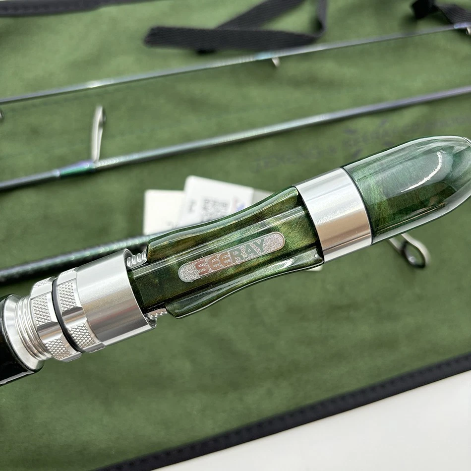 SEERAY caña de pescar de viaje ultraligera giratoria 4'7'' 5'6'' 2-8 lb Fuji rápida Foto 3 de 4