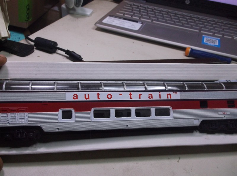 HO 85 Ft. Domed Coach Passenger Car 541 AUTO-Train Bachmann Original Box22
