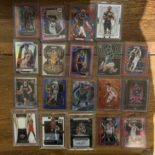 Basketball Card Lot Of 19 Numbered Auto Patches RC Stars Prizm Silver Optic