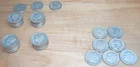 FIFTY{50} US DIMES MERCURY ROOSEVELT 90% SILVER 3.75 TROY OUNCES CIRCULATED 1144