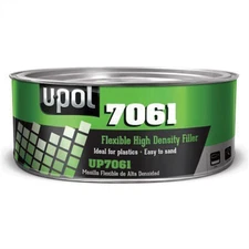 U Pol Products UP7061 Flexible High Density Body Filler, 600 mL Tin, Black, Past