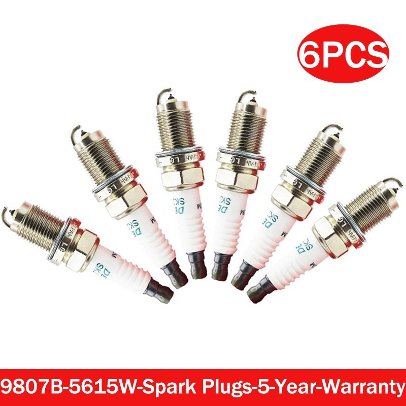 6x 9807B-5615W New Spark Plugs For fit Honda SKJ20DR-M11