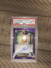 2025 Bowman Chrome Shotaro Morii  Auto  Purple Mojo Refractor 33/199 PSA 10