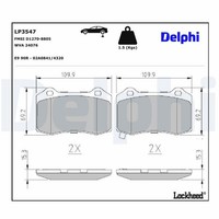 Bremsbelagsatz Scheibenbremse Hinterachse FüR Jeep Grand Cherokee IV VAN III