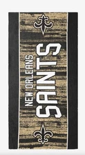 Foco New Orleans Saints NFL Big Logo Beach Towel 60x30 NWT New