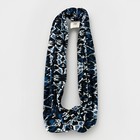LOCAL TAKE Castro Blue Black Batik Stretch Circle Infinity Scarf New! NWT — photo 1
