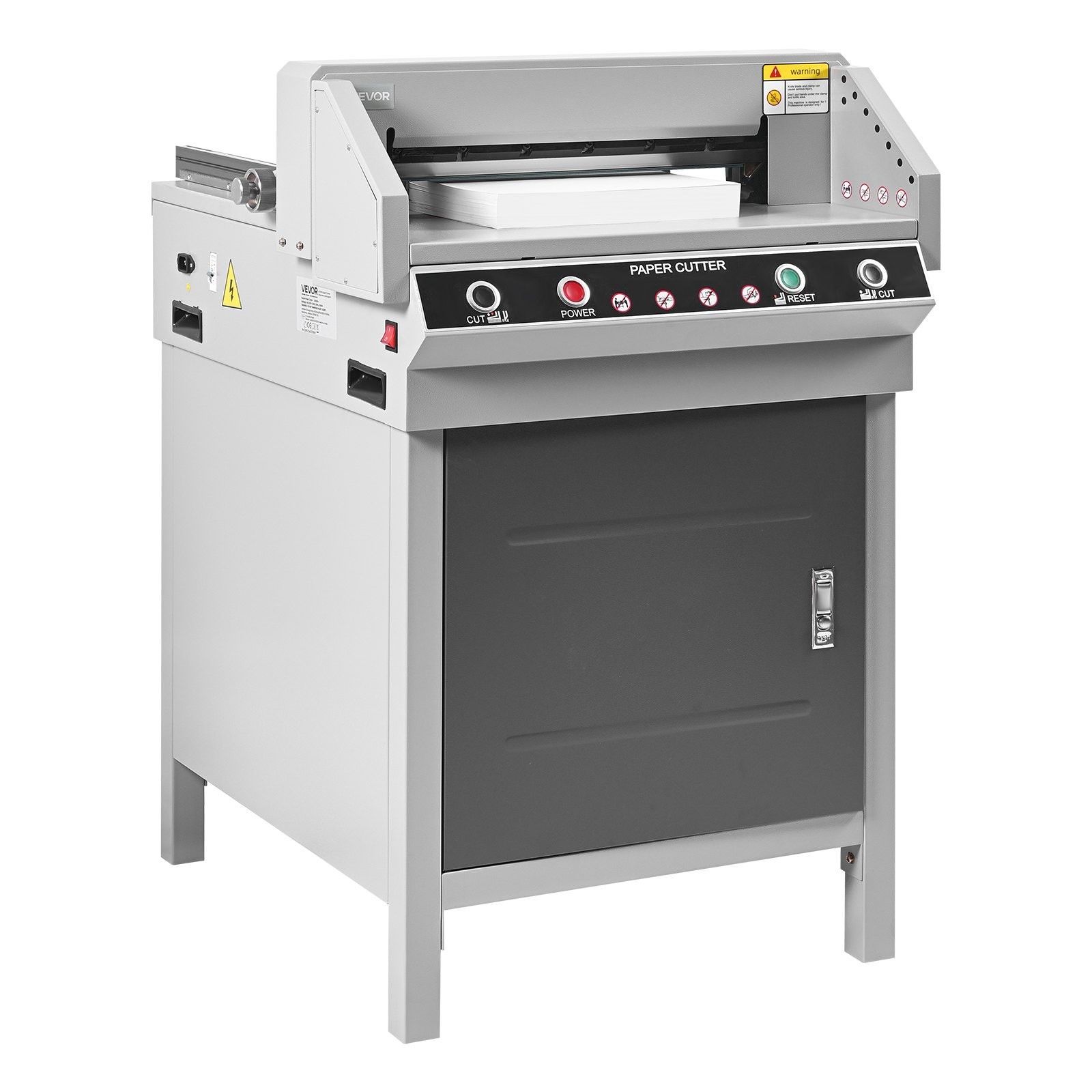 Electric Paper Cutter, Heavy Duty Metal Paper Cutter Machine, 17.72 inch Cutting