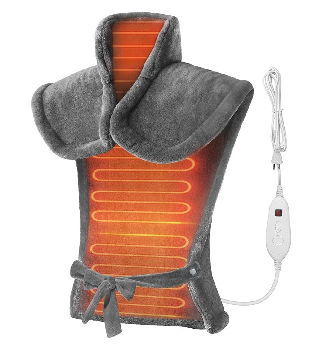 Snailax Heating Pad for Back Pain Relief, Large Heating Pad for Neck Shoulder