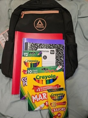 Reebok Backpack with Goodies!