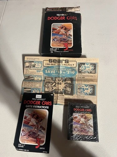 Dodger Cars (Atari 2600) - By Sears Roebuck & Co. Not Tested