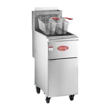 iquid Propane 50 lb. Stainless Steel Floor Fryer - 120,000 BTU