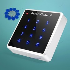 Door Access Control Keypad RFID ID Proximity Reader 10 ID 125Khz Cards Key Fob