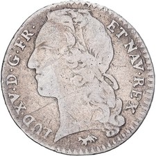 Frankreich, Louis XV, 1/10 &Eacute;cu au bandeau, 1746, Paris, Silber, S+, Gadoury:292
