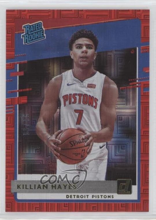 2020-21 Panini Donruss Rated Rookies Choice Red /99 Killian Hayes #204 0nr3