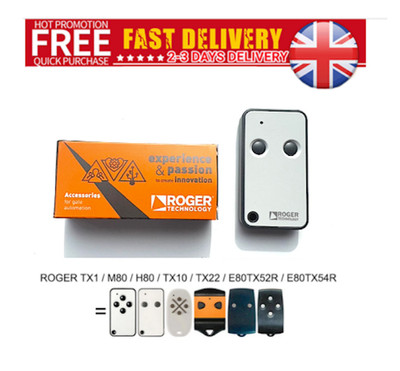 Roger E80 Fernbedienung TX52R 433,92 MHz E80/TX52R/2 2 Kanal Festcode