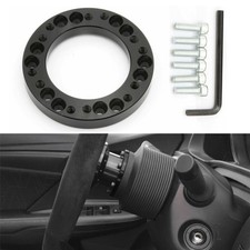 For Momo Hub Black Aluminum Steering Wheel Hub Adapter Spacer Kit 12mm For Momo Hub Black Aluminum Steering Wheel Hub Adapter Spacer Kit 12mm