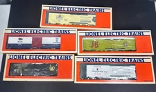 5 Car Lot of Lionel O27 NEW Quality  Rolling Stock Freight, Reefer Others  LOT 6