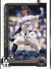 Justin Wrobleski 2025 Topps Los Angeles Dodgers #204