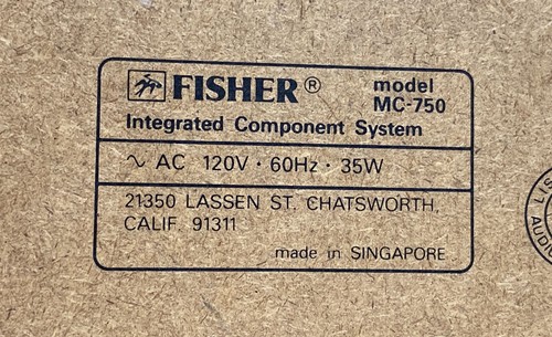 Fisher Integrated Component System MC-750 - Bild 6 von 6