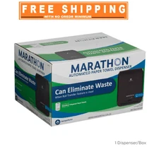 Marathon Automated Hardwound Paper Towel Dispenser, Black