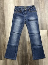 Vtg Y2K Southpole Bootcut Blue Medium Wash Denim Jeans Embellished Pockets Sz 5