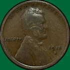 1915-D Lincoln Wheat Cent Very Good VG Coin #34875