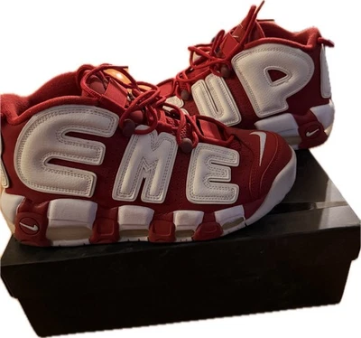 Nike Supreme x Air More Uptempo Red for Sale | Authenticity