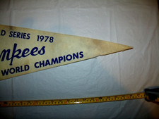 Fanion New York Yankees 1978 World Series – Original, état Vintage