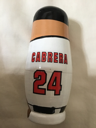 2005 Miguel Cabrera nesting dolls with game ticket Florida Marlins - Picture 5 of 11