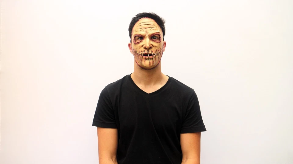 Ghoulish Productions Serial Killer 09 Latex Face Mask Horror Halloween Cosplay - Image 2 of 4