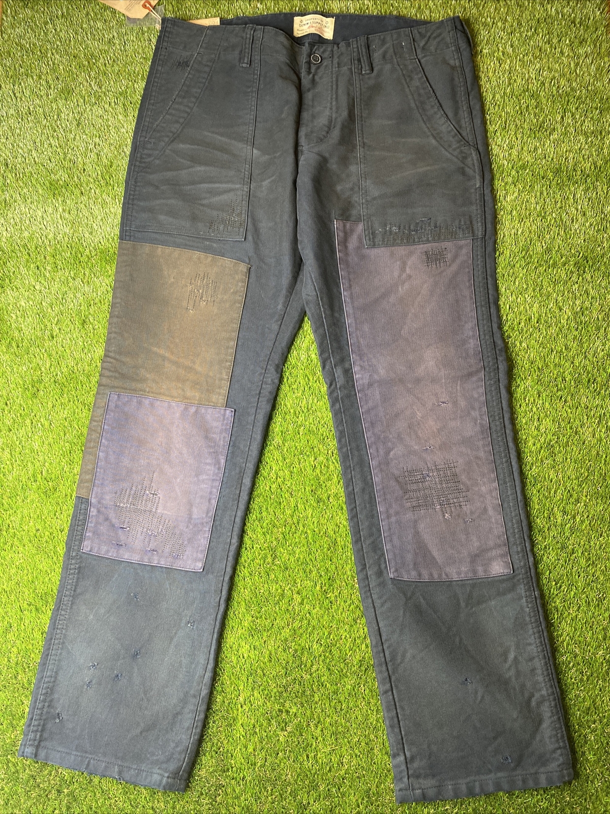 Ralph Lauren Denim & Supply Pants Vintage Patchwork Style 34x32 image 2