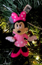 2025 Disney Minnie Mouse Polkadot w  Pink Bow  Christmas Tree Ornament - CUTE