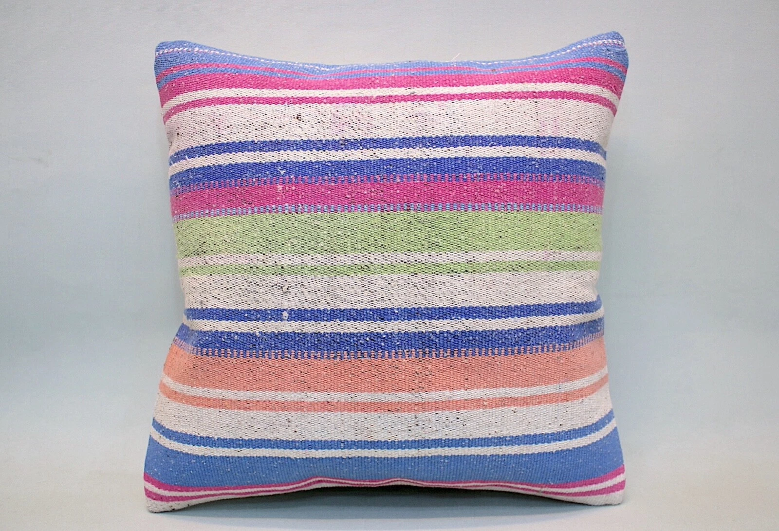 Kilim Pillow Cover, 16x16 in, Vintage Throw Pillow, Decorative Pillow Cushion