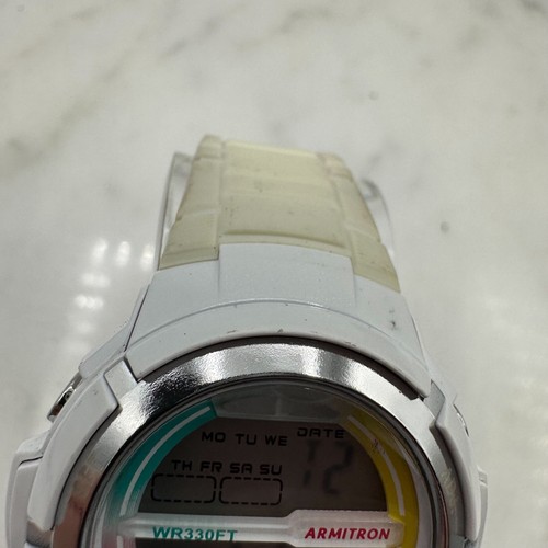 Armitron Digital Womens Watch, 45/7045, White Band, Colorful Dial, Working - Picture 4 of 12
