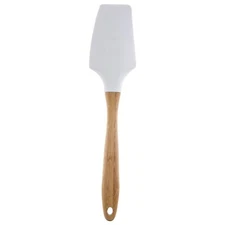 TableCraft 12" Crofthouse Collection Tapered Silicone Spatula with Wood Handle
