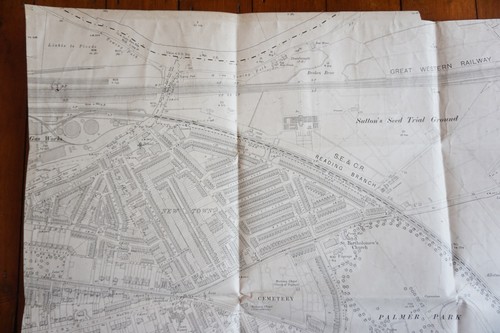 c1910 GWR SE&CR Reading Branch OS Railway Map - Picture 2 of 7