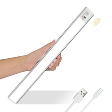 70LED Under Cabinet Closet Light Motion Sensor USB Rechargeable Lamp Strip 300LM