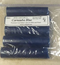 5 Sticks Carnauba Blue Cast Bullet Lube 2800fps White Label Lube  FREE SHIPPING