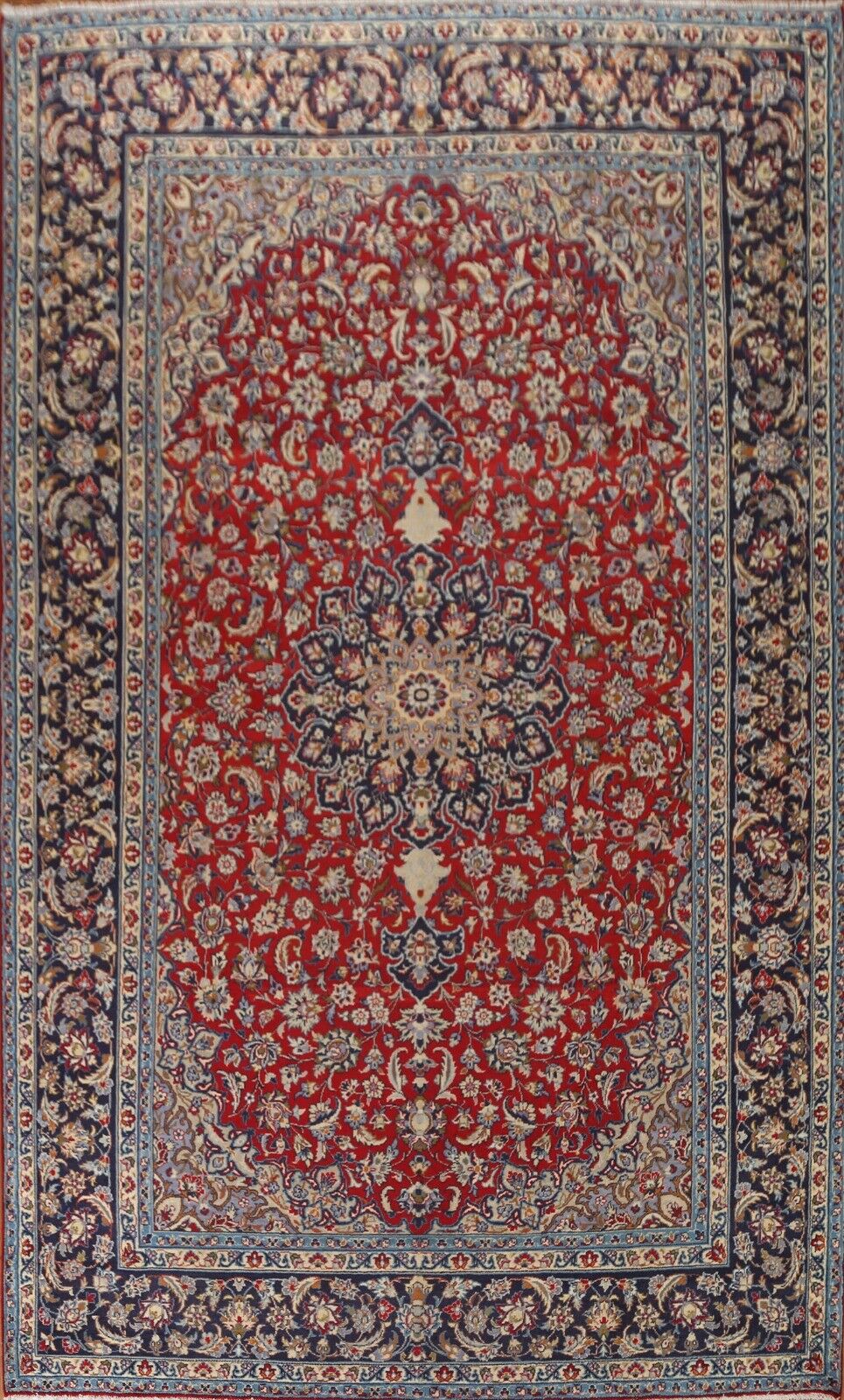 Vintage Floral Najafabad Traditional Area Rug 10x13 Hand-knotted Wool