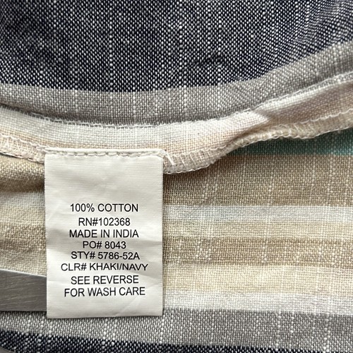 COLECCIÓN CLUB Z Vestido Solero Midi de Algodón a Rayas Talla S Corbata Bolsillos - Imagen 7 de 7