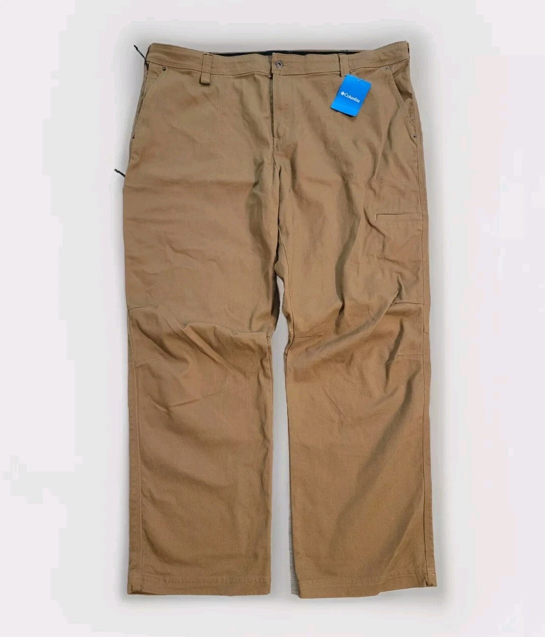 Columbia Men's 46x32 Flare Gun Work Wear Hiking Pants Delta Brown Regular Fit